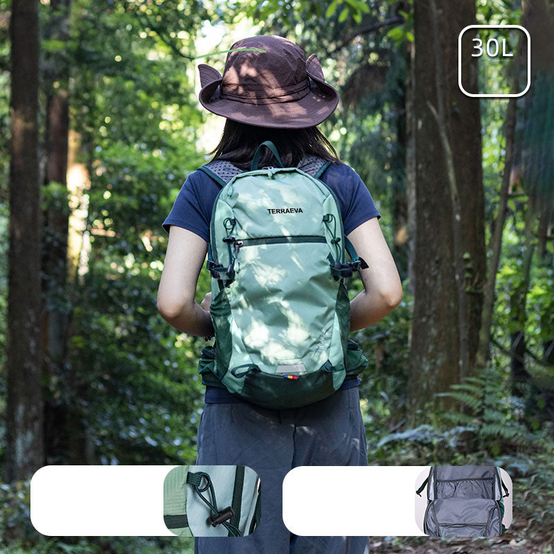 Terra eva- Foldable Travel Duffle Bag, Lightweight Checked Luggage with Shoe Compartment, Water-Resistant Weekender Overnight Bag for Men