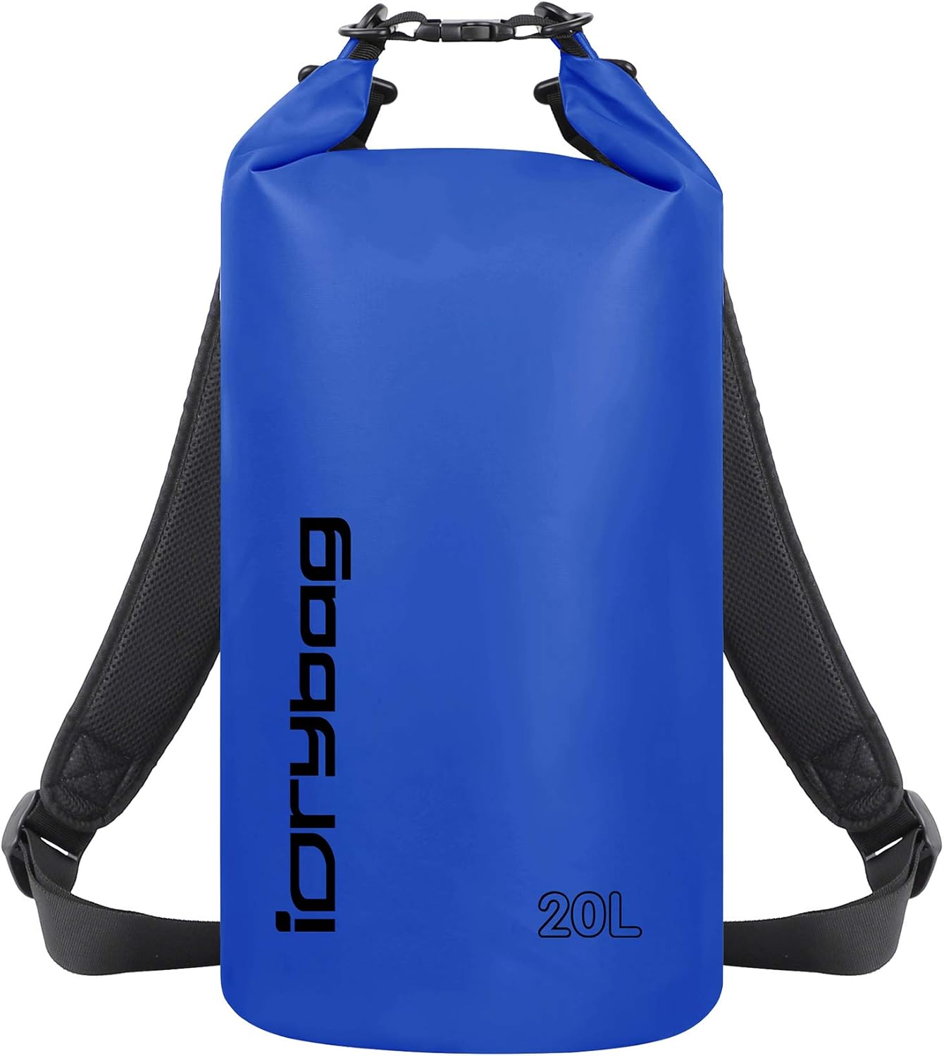 IDRYBAG Dry Bag for Kayaking Waterproof 2L/5L/10L/15L/20L, Small Dry Sack Waterproof Bag for Boating